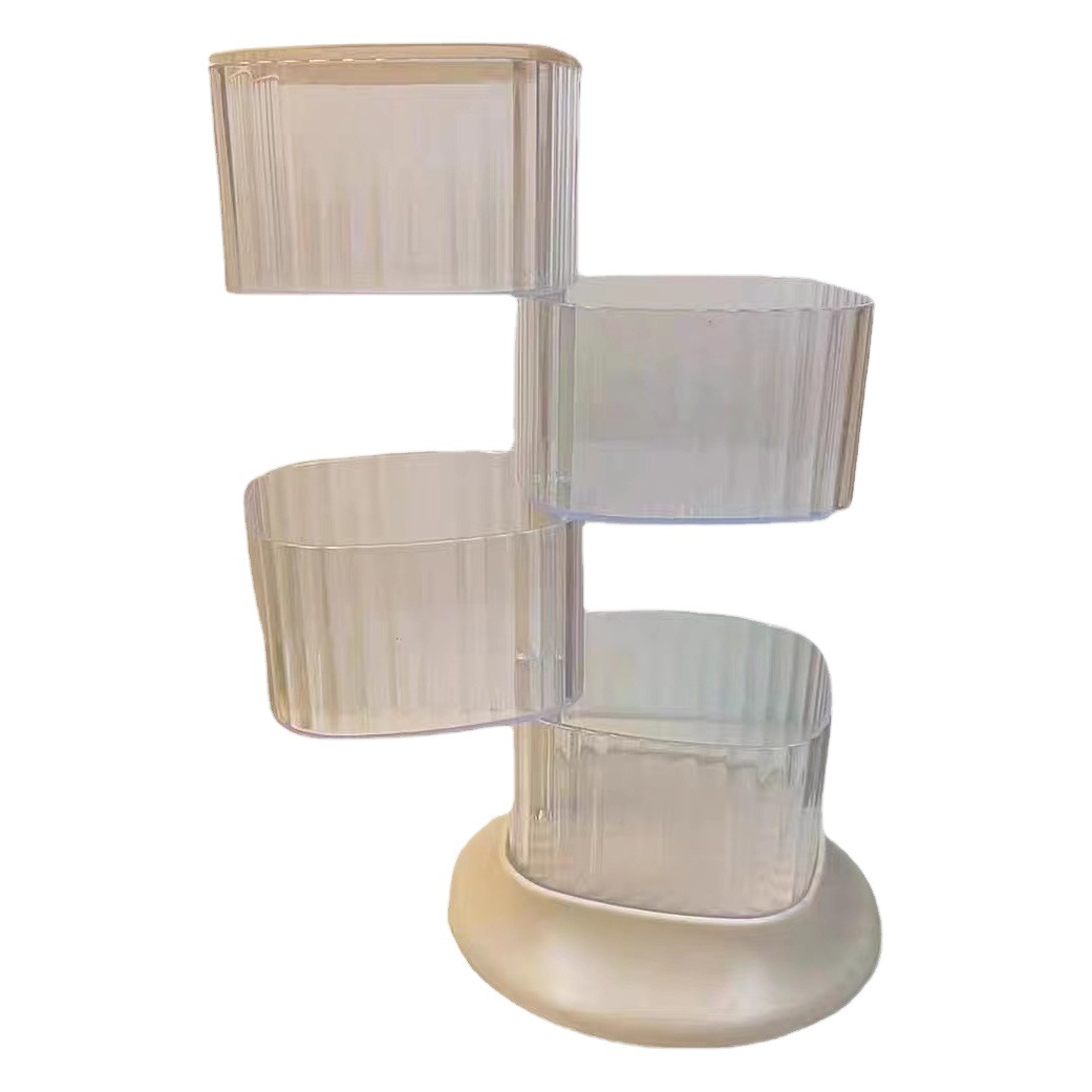 Caja de almacenamiento rotativa horquilla accesorios para el cabello cuerda para el cabello anillo de pelo belleza almacenamiento de huevos joyería anillo de almacenamiento caja de polvo