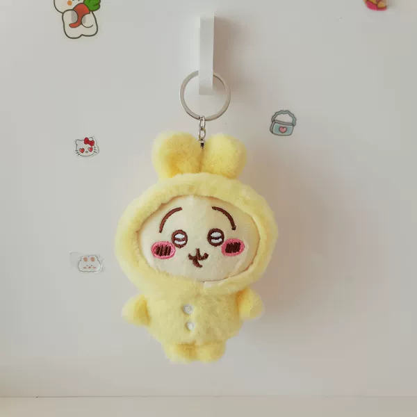 Self-deprecating Bear with Hat Yellow Round Buckle