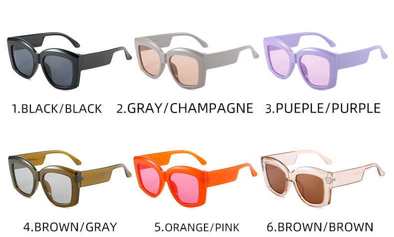 Trendy Women's Square Frame Sunglasses For Personalized Style_voghion.com