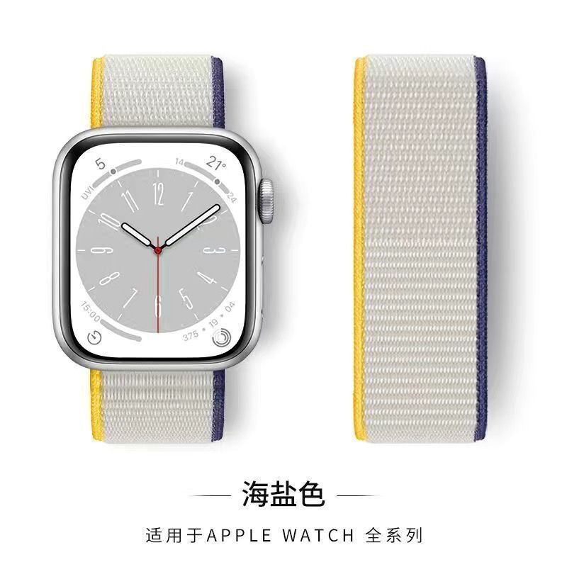 iwatch ナイロンループマジックストラップ S10 Apple S9 ウォッチ SE スポーツ 8/7/6/5 リストバンド男性と女性に適しています。|undefined