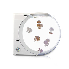 厂家批发10升水母鱼缸电子缸桌面生态网红摆摊缸水族箱