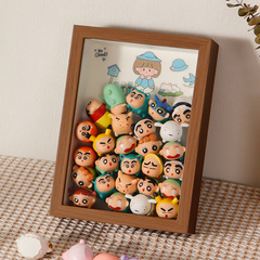 松松公仔玩具罐中空5cm立體收納diy萌粒收納相框擺件標本乾花畫框