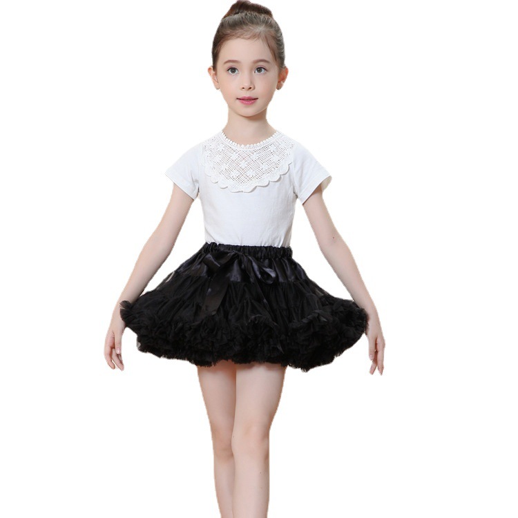 Song Ni flor niña tutu falda primavera verano niños vestido de un año falda de media longitud falda de conejo falda de princesa tutú