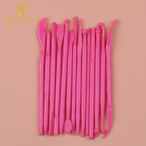 Panwenbo 14 ultra-light carving knives pottery tools 28-head plastic soft clay set clay tools wholesale