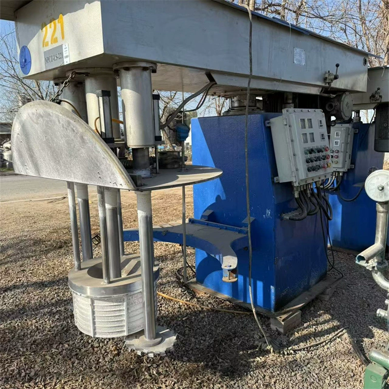 Подержанное в употреблении Высокоскоростная дисперсионная машина Баскетбольный песочница Гидравлическое инверторное оборудование для диспергирования краски краски и покрытия двухосная дисперсионная машина