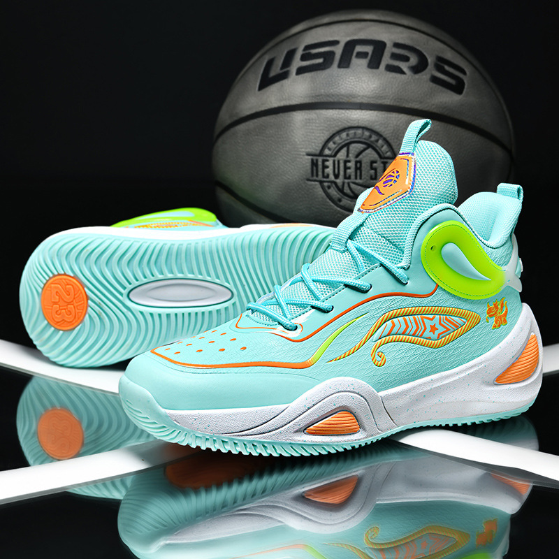 Zapatos de baloncesto para hombres de otoño nuevos zapatos deportivos de malla para jóvenes estudiantes de secundaria de combate real botas de cemento