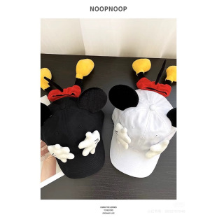 Korean cute Mickey ass hat spring and summer travel sunscreen baseball cap all-match non-picking face cap