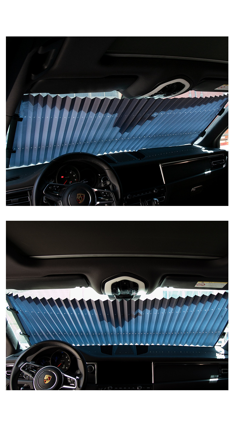 Spot car sunshade universal car sunshade sun shade portable car automatic retractable curtain