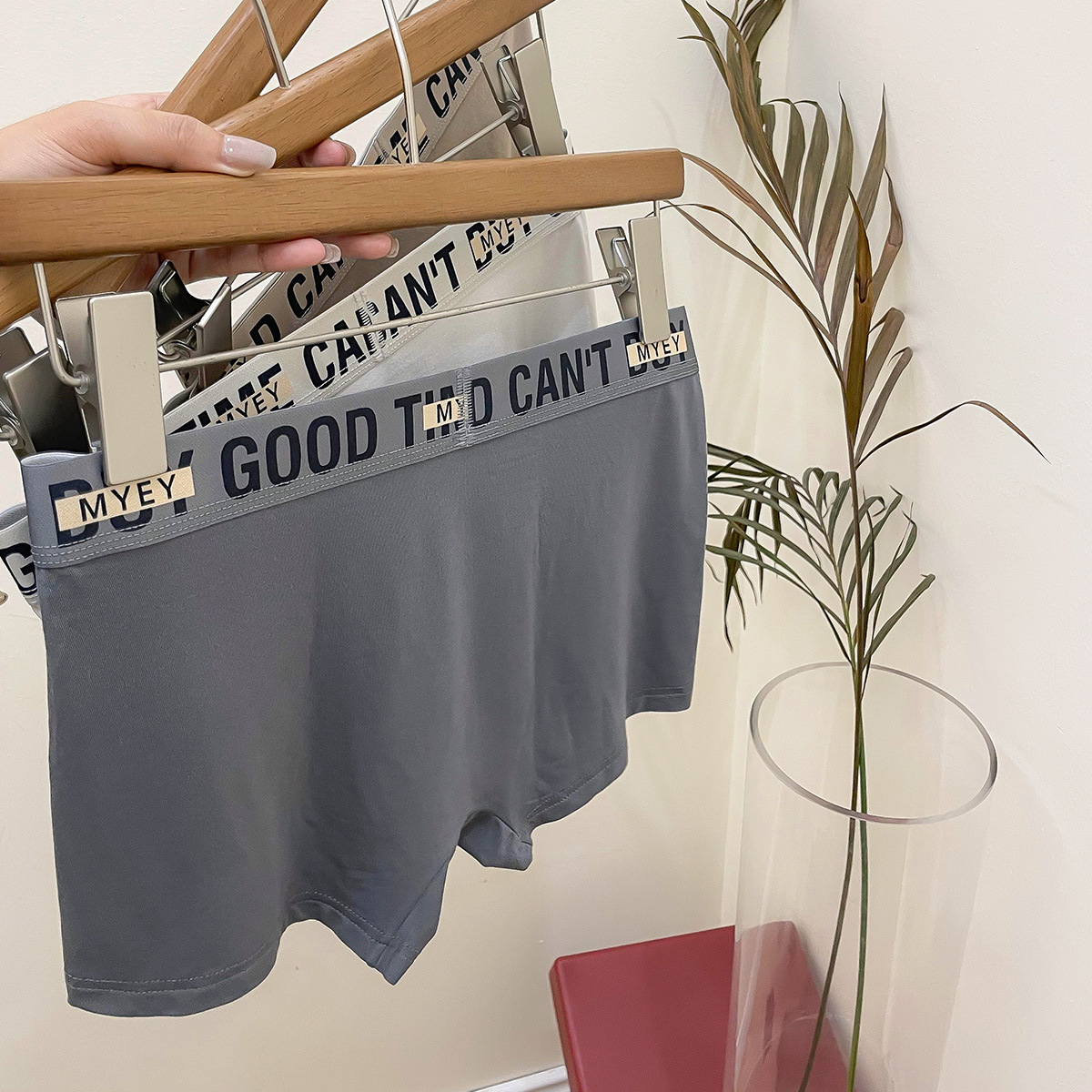 Hombre coreano Fan MianRouh hombre 7A antibacteriano verano juventud 2024 nueva calzoncillos de calzoncillos