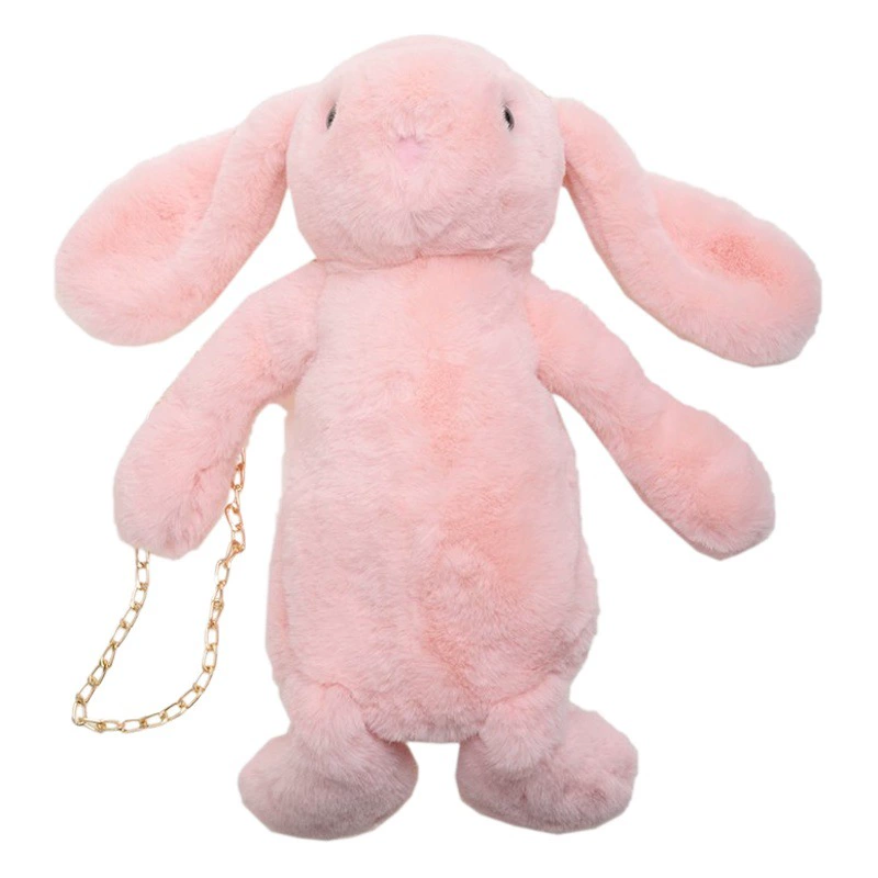 Мертвая сумка кролика, имитация рекс, меховая сумка, плюшевая сумка, сумка, сумка кролика, цепочка, женская сумка на одно плечо