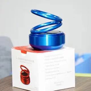 2024 solar suspensión doble anillo giratorio aromaterapia coche platillo volante aromaterapia decoración coche aromaterapia plástico