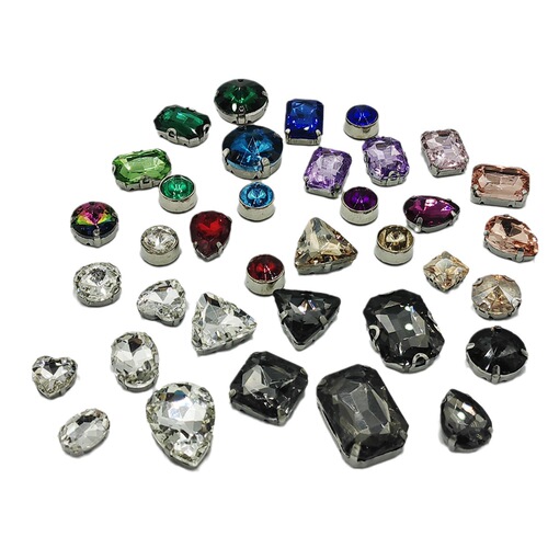 Rhinestone handmade DIY hole shoe decorative buckle diamond glued hidden buckle garden shoe accessories crystal buckle