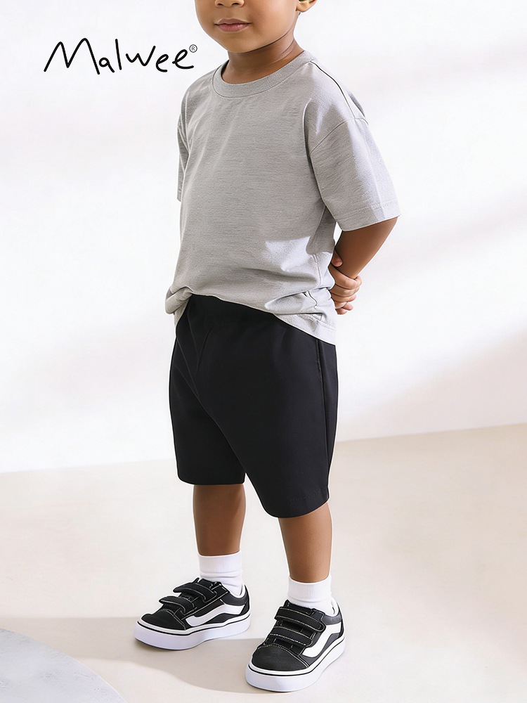 Malwee pantalones casuales para niños, ropa de verano, nuevos pantalones de cintura elásticos, pantalones infantiles para niños pequeños y medianos, Europa y América.