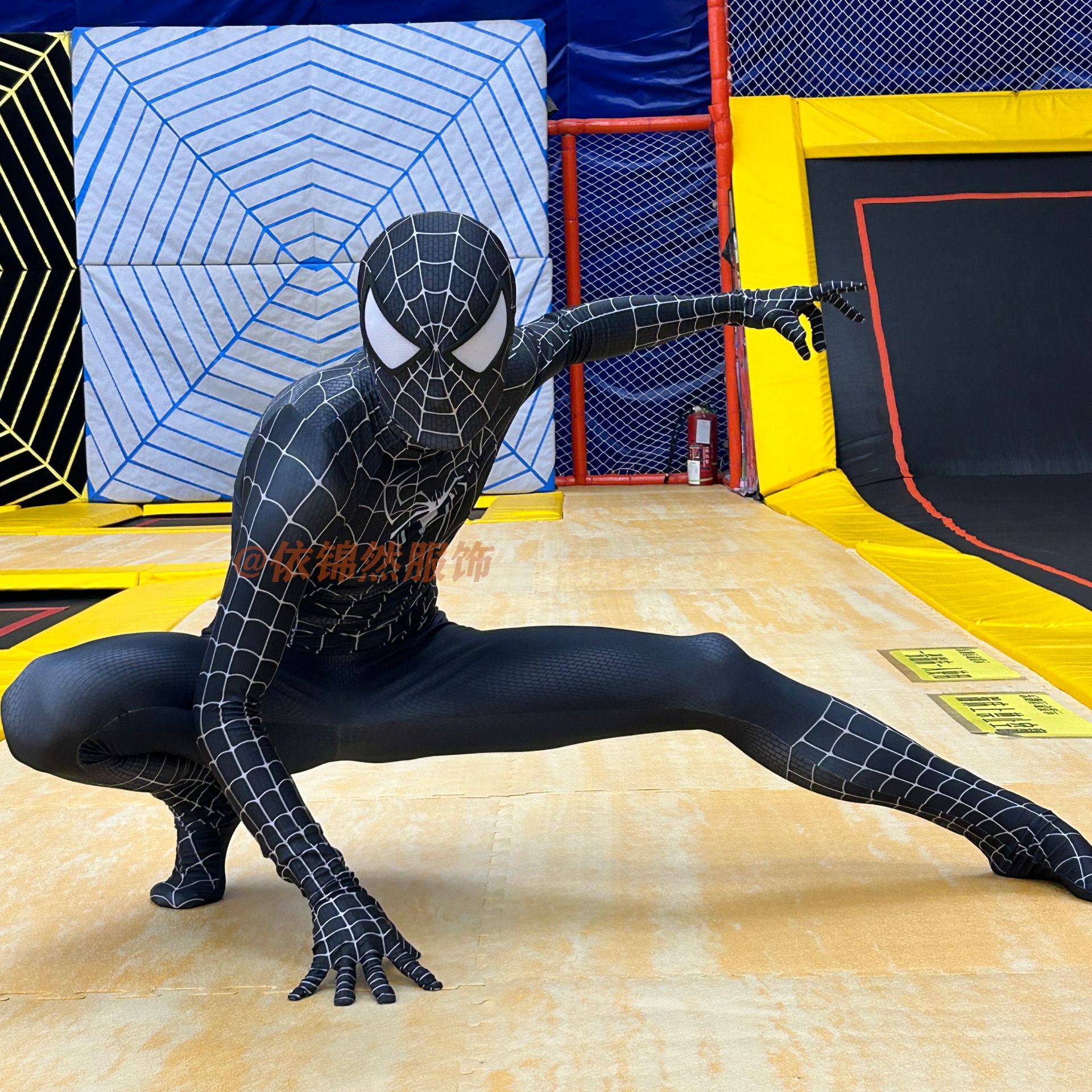 Black Venom Spider-Man Jumpsuit Spiderman Cosplay Costume Adult