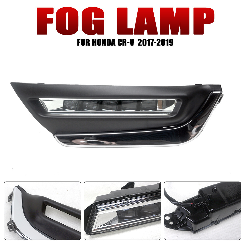 Aplicable a Honda 17 / 18 / 19 nuevo CRV Siwei conjunto de lámpara de niebla frontal LED luz diurna luz de barra frontal