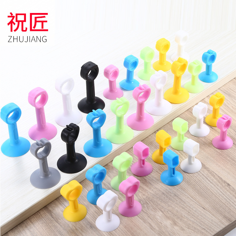 Silicone door stopper extended strawberry type extra large black door rear door handle sucker mute anti-collision door stopper