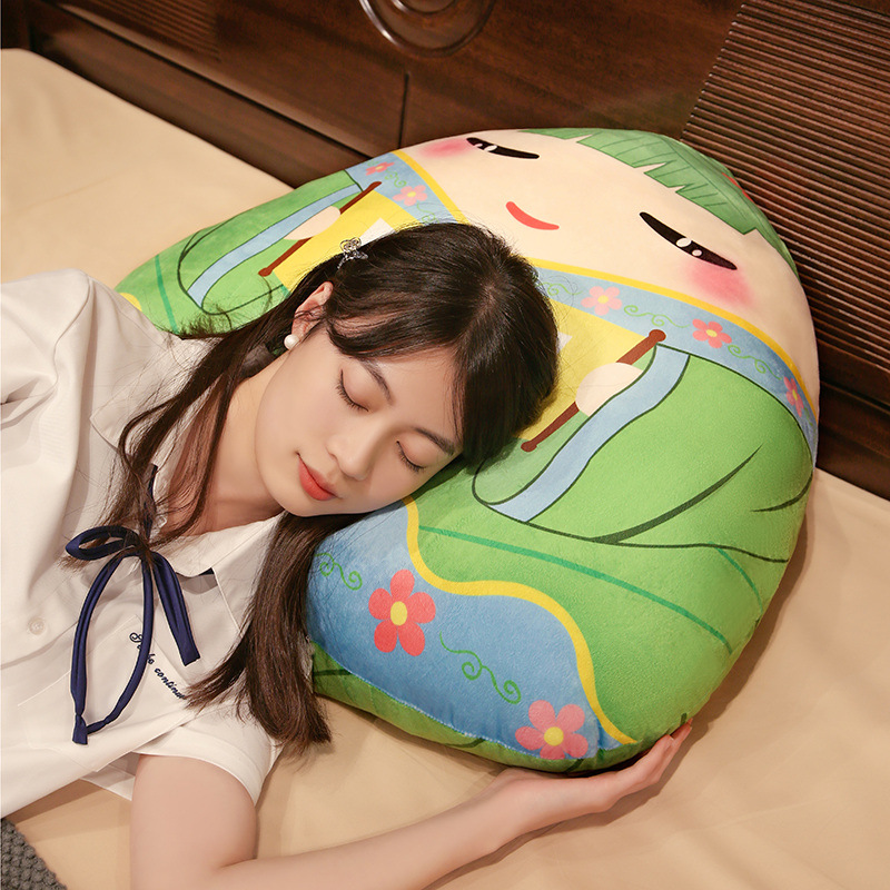 Título de la lista de oro creativa Zongzi almohada niños Zongzi muñecas muñecas de peluche muñecas exámenes de ingreso a la universidad reabastecimiento de combustible inspirador Dragon Boat Festival