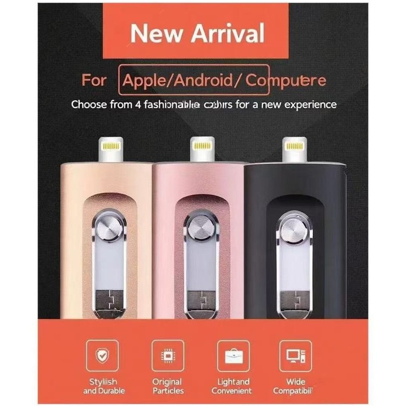 Apple 携帯電話に適した外国貿易クロスボーダー兼用 typecu ディスク スリーインワン高速大容量卸売 USB フラッシュドライブ 64GB|undefined
