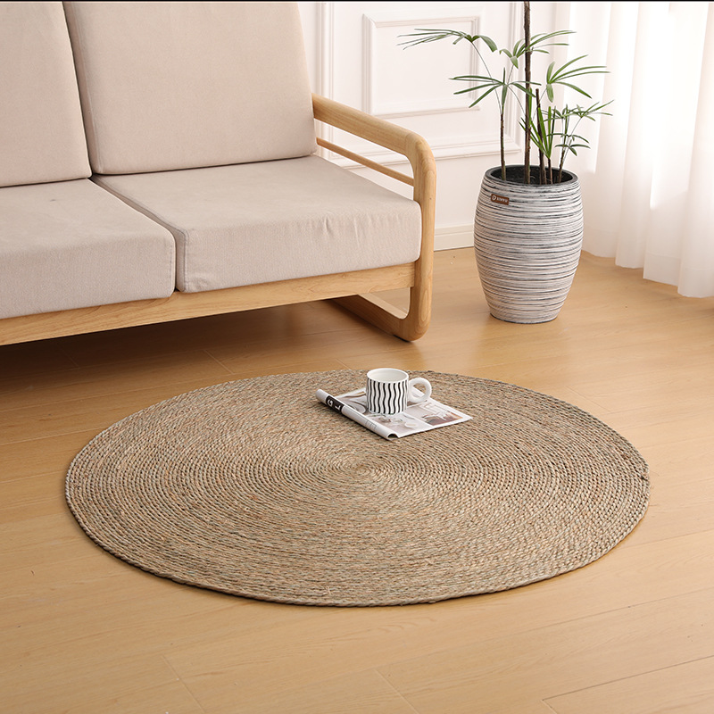 Fábrica de esterilla de paña de león en stock, alfombra de alfombra