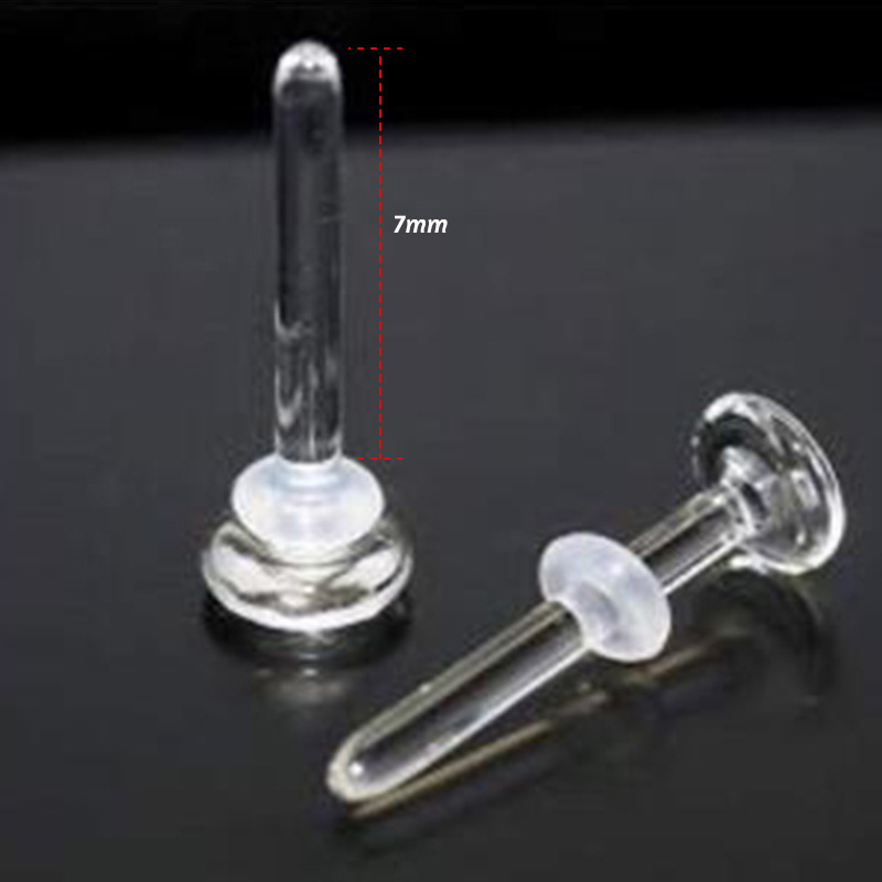 Invisible Transparent Piercing Nose Ring C-shaped Curved Barbell_voghion.com