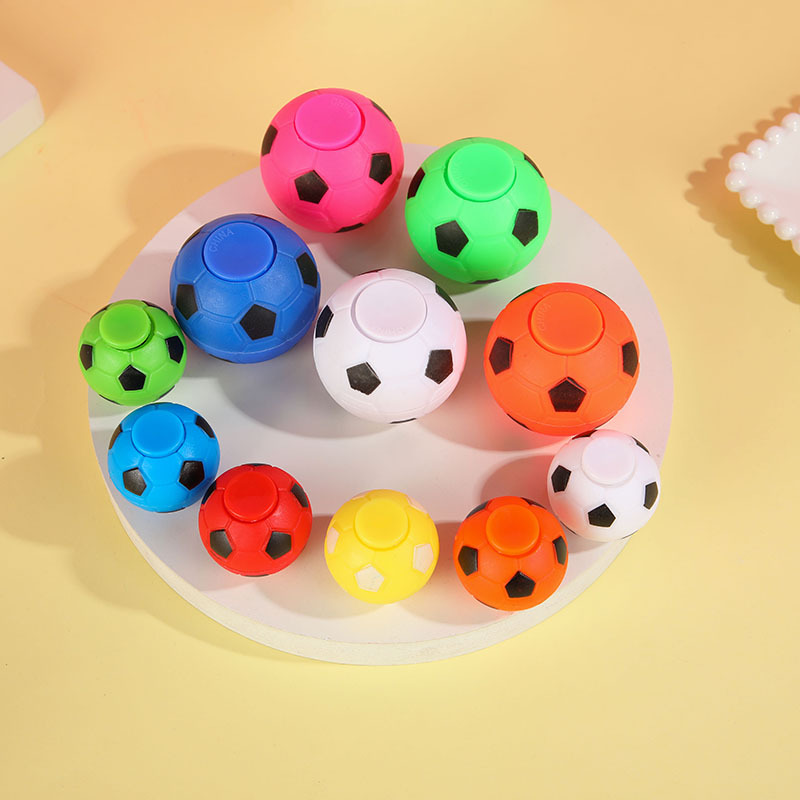 Creative Football Finger Spinner Fingertip Rotating Kidsren's Toy Gift Popular Cartoon Shape Decompression Finger Toy