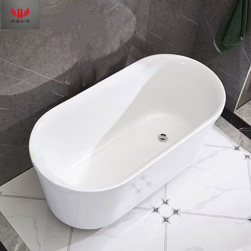 Nuevos productos de bañera doméstica acrílica de doble capa independiente tipo de casa pequeña sin instalación ecológica bañera de baño para adultos bañera de baño