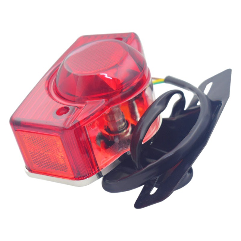 Accesorios de la motocicleta adecuado para Jialing 70 coche luz JH70 ciclomotor construcción 50JH48CC freno luz trasera