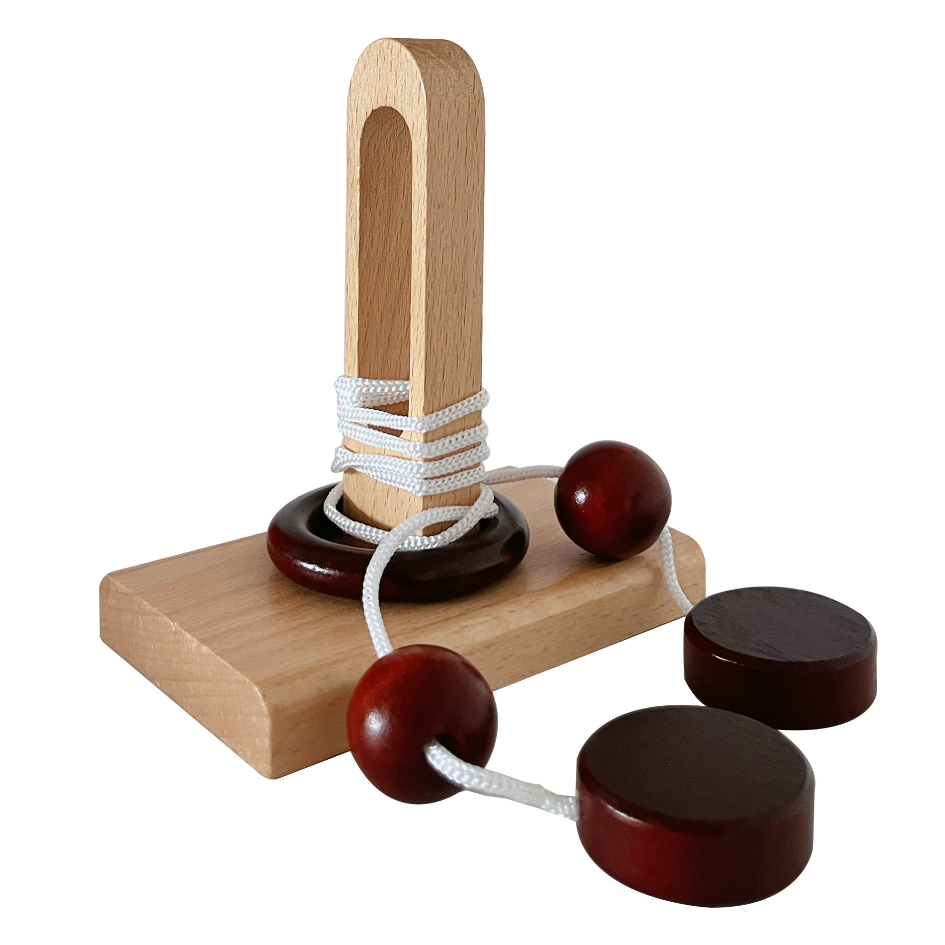 Cerradura de Kongming de juguete de madera para niños Cerradura de Kongming Cerradura de Luban Juego completo de embutir clásica de juguete de madera Cerradura de Kongming