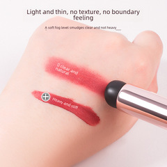 Q Soft Silicone Lip Brush with Cover Portable Dustproof Lipstick Blush Contour Makeup Brush Mini Concealer Brush Beauty Makeup Tool