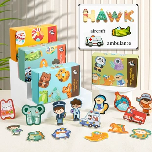 Магнитные фигурки-пазлы на холодильник 3–6 лет