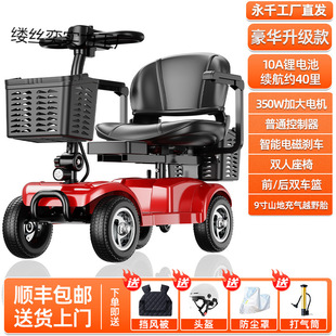 2025新款老年代步車四輪成人電動車可折疊雙人代步車小型電瓶車