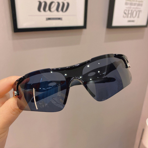 Men's UV Protection Sunglasses Outdoor Sports Glasses Bike Anti-Wind Aviator Sunglasses Cycling Women's Eye Protection 9206