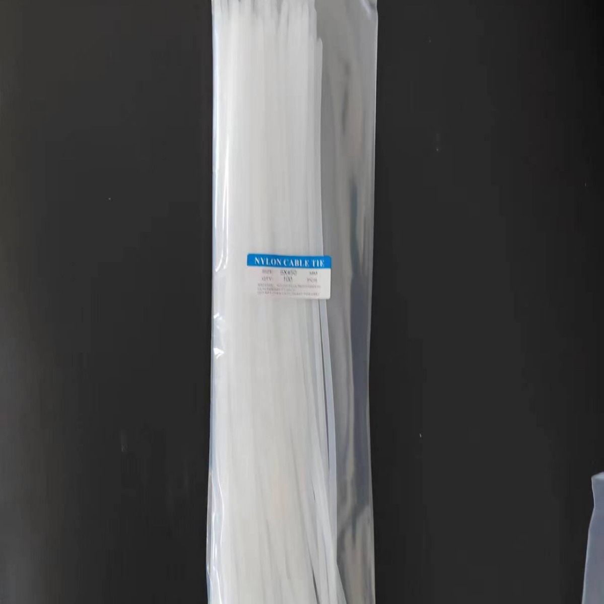 直销塑料尼龙扎带8*300*350*370*400*450*500*550*650黑色白色可