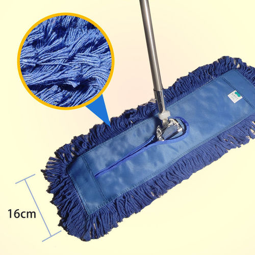 Blue line thickened mop flat dust push floor mop cotton gauze floor mop rotating row mop factory school property store supermarket