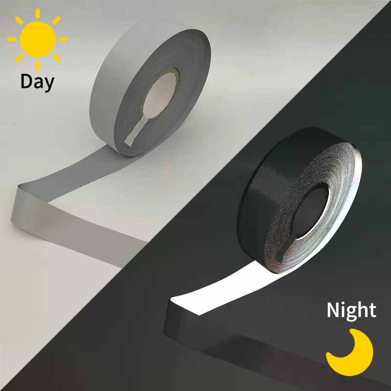 工厂定制批发反光条反光带反光布缝纫布料夜间警示服装辅料反光膜