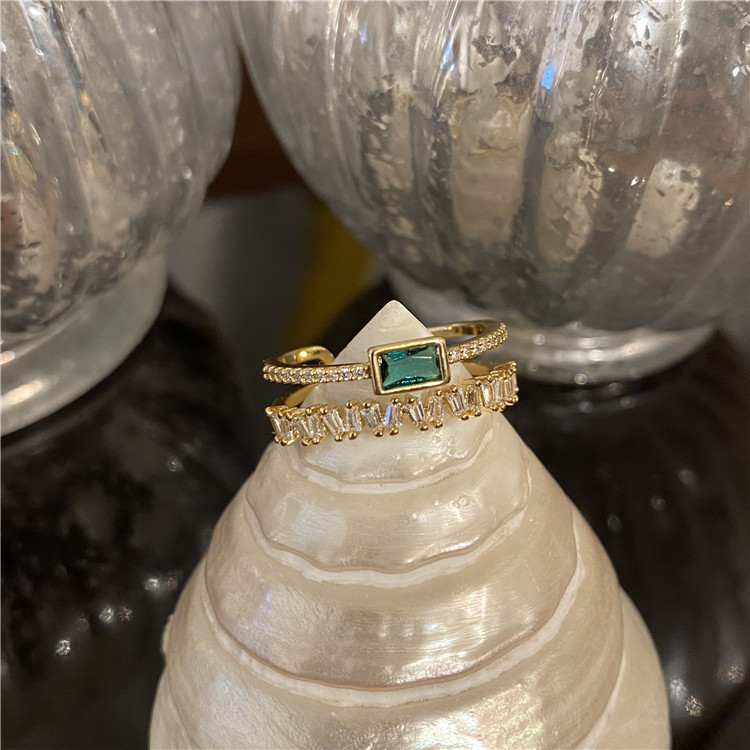 1 Piece Sweet Star Metal Plating Metal Zircon Womenu0027S Open Ring