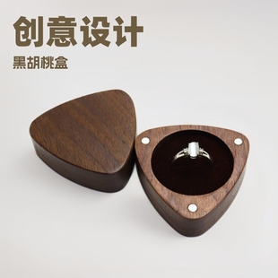 �������ľ�ƽ�ָ��Wood ring box�錚�ռ{�Ќ�ľ�ں��Ҍ����
