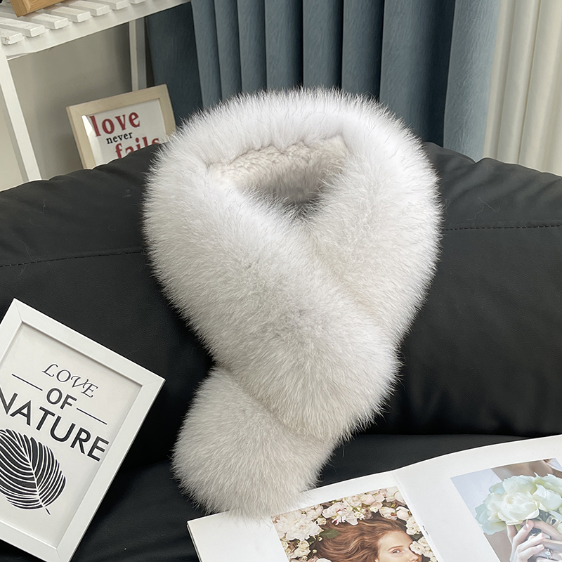 Blue fox natural color (clip style double-sided hair)