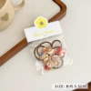 Hair rope, set, with little bears, 5 pieces