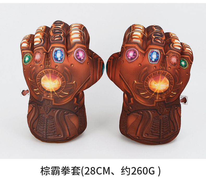 Animación de comercio exterior transfronterizo alrededor de Hulk Boxing Black Line Spider Nuevos guantes Regalo para niños Puño de juguete