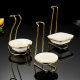 Golden Stainless Steel Soup Spoon Holder Hot Pot Spoon Colander Set Gold Plated Rack Public Chopsticks Public Spoon Hosting Spoon Rack Hotel