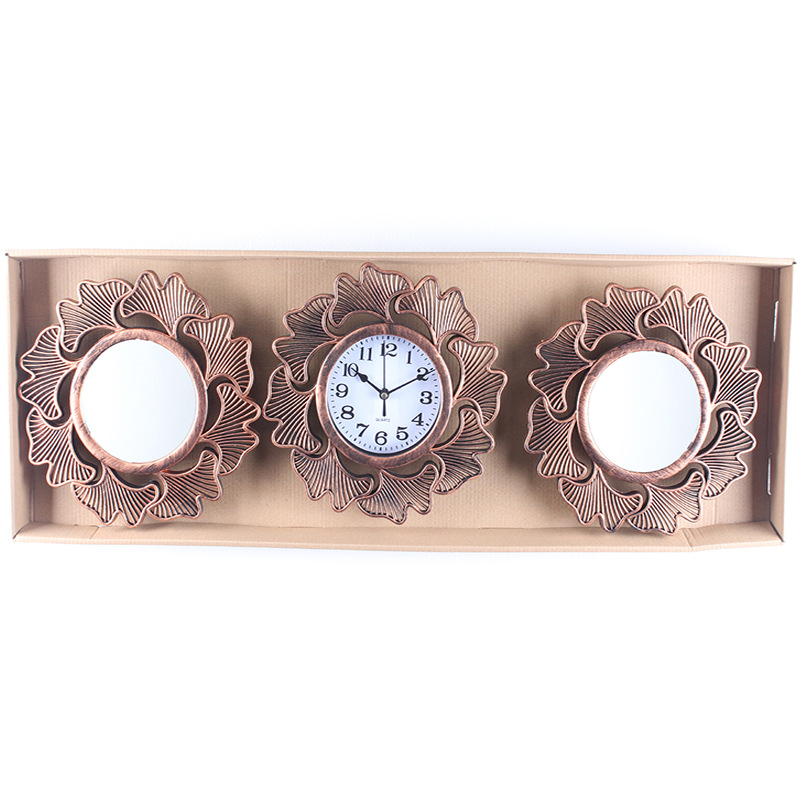 Reloj de pared europeo/americano moderno simple, reloj triple decorativo, reloj de cuarzo creativo de moda para sala/comedor