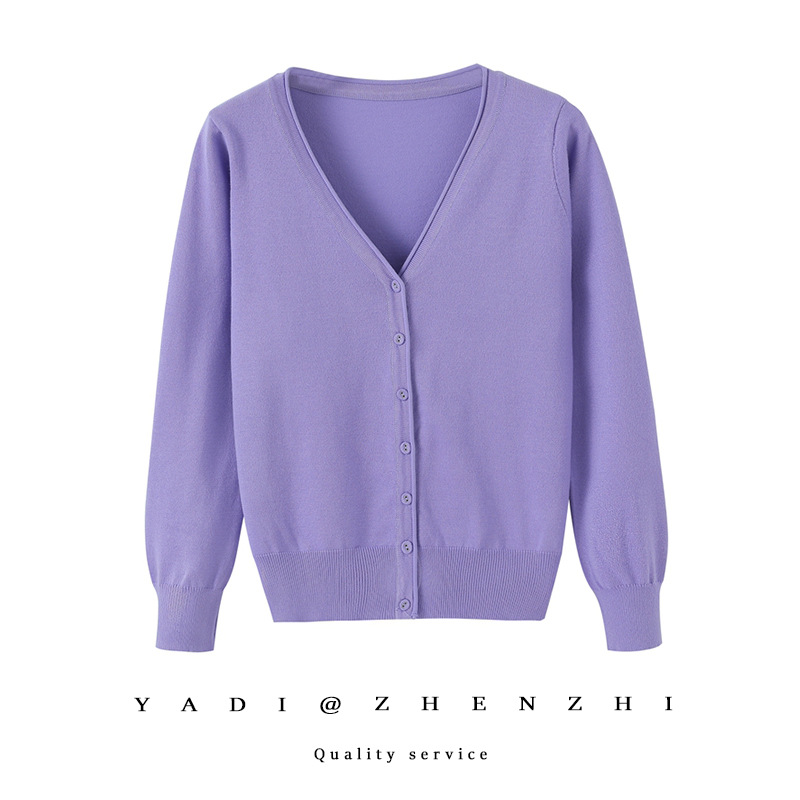 Ready Stock Direct Delivery for Fat Girls Knitted Cotton Cardigan Plus Size Women's Jacket Spring and Autum Loose Slimming Look Sweater Shawl for Women