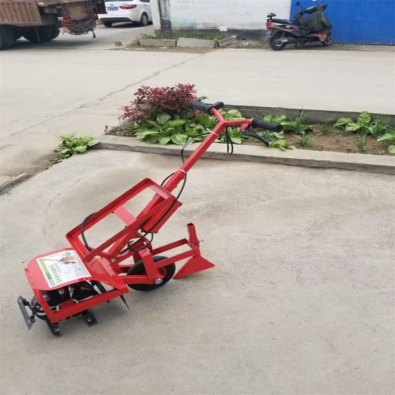 电动小型除草机园林大棚耕整翻地机48v充电式农用旋耕松土锄草机
