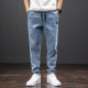 Autumn and Winter Jeans Men's Harlan Pants Large Size Men's Loose Casual Pants Fat Pants Cropped Plus Size Slim Look