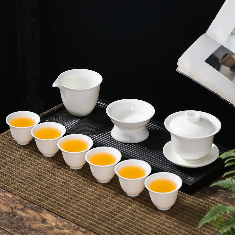 High-end tea set, tea cup for office, light luxury style