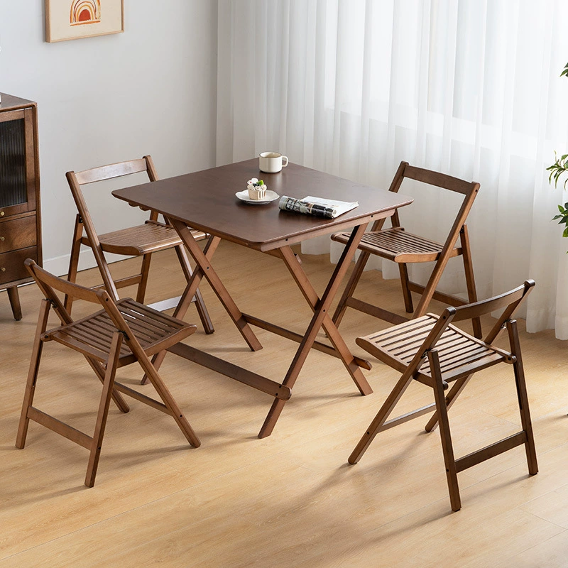 Складной стол для небольших квартир, многофункциональный обеденный стол, простой балконный стол и стул, портативный уличный столик, небольшой квадратный столик.