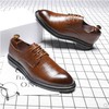 Footwear English style, breathable black trend classic suit for leisure, Korean style
