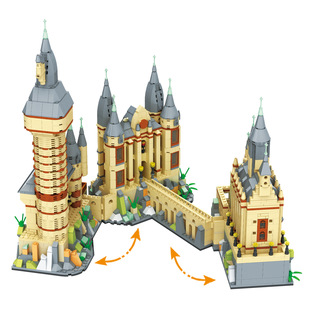 Weile Creative Noctiluca City Magic Castle Building Series Mini Particle Educational Assembled DIY Toy Building Blocks