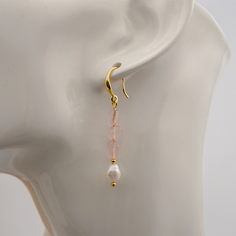 Retro Round Artificial Crystal Titanium Steel Beaded Plating Bracelets Earrings Necklace